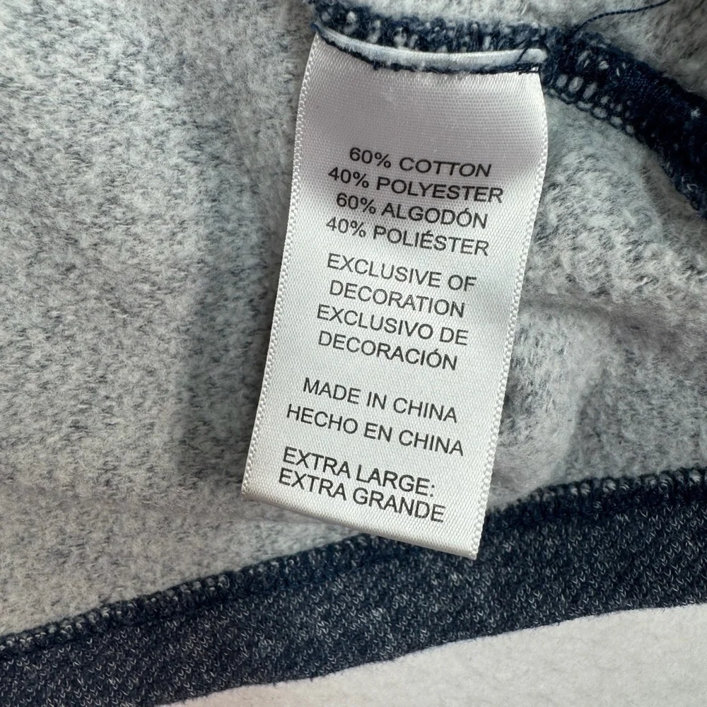 Tommy Bahama Pullover Sweatshirt Size Xl Navy Gray Color Block Long Sleeve